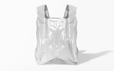 sacola plástica em branco