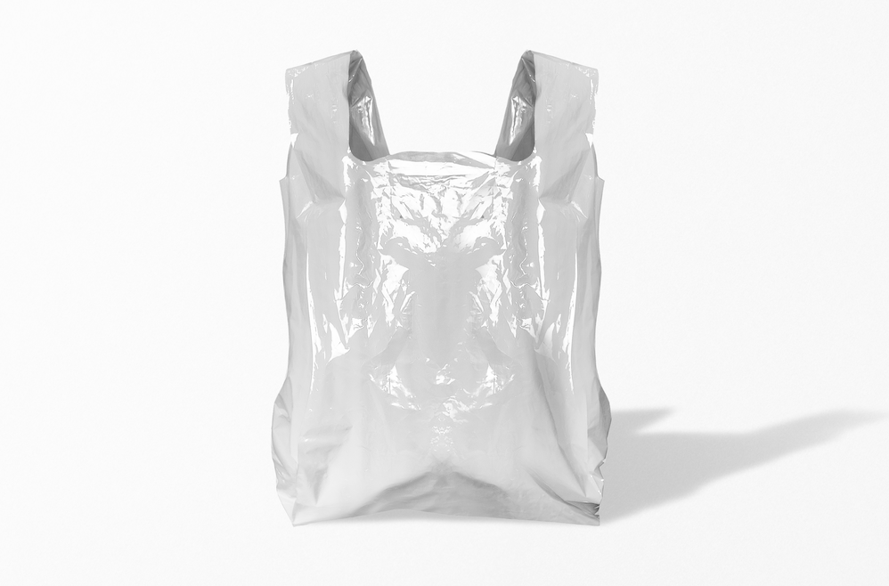 sacola plástica em branco