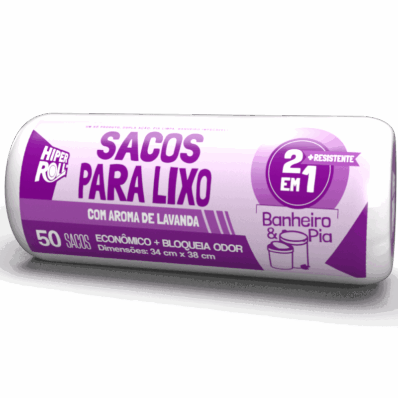 saco para lixo de pia e banheiro