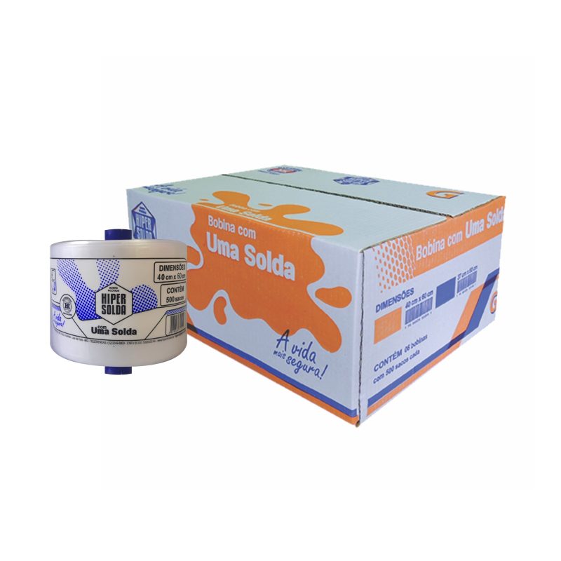 BOBINA PICOTADA HIPER SOLDA ESTRELA LISA 40x60 | C/500 SACOS CAIXA C/6
