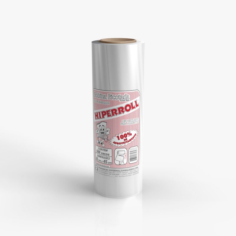 BOBINA PICOTADA HIPERROLL LISA 35x45 | C/500 SACOS FD C/6