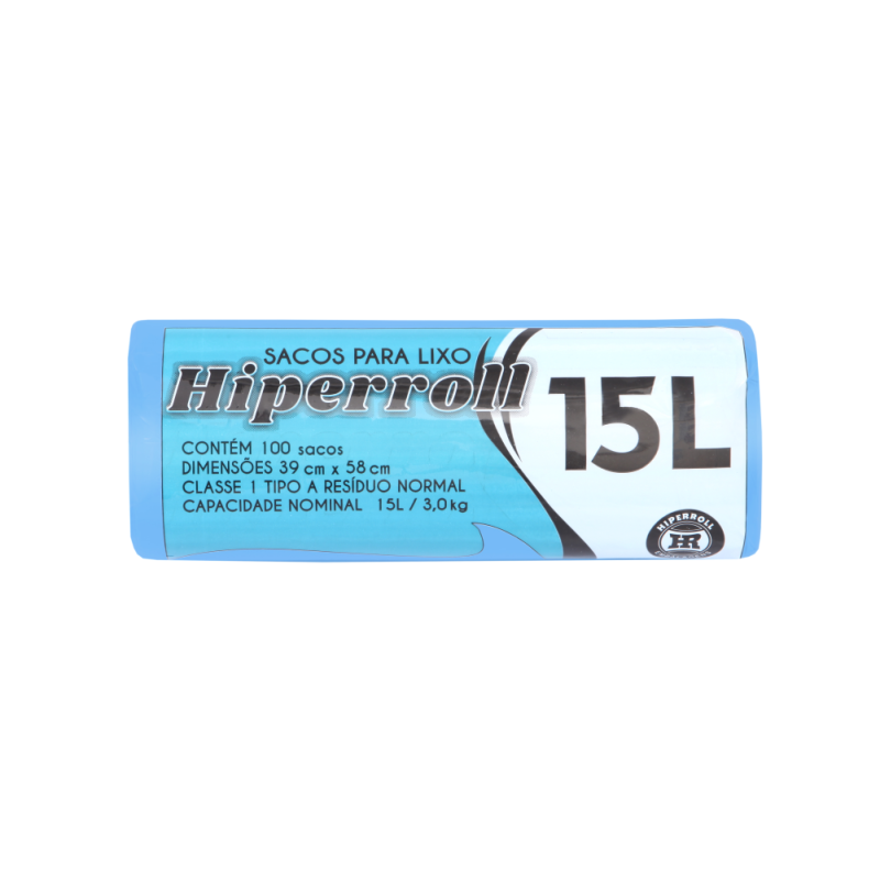 SACO PARA LIXO AZUL | 39X58 - 15 LITROS C/100 SACOS FD C/10
