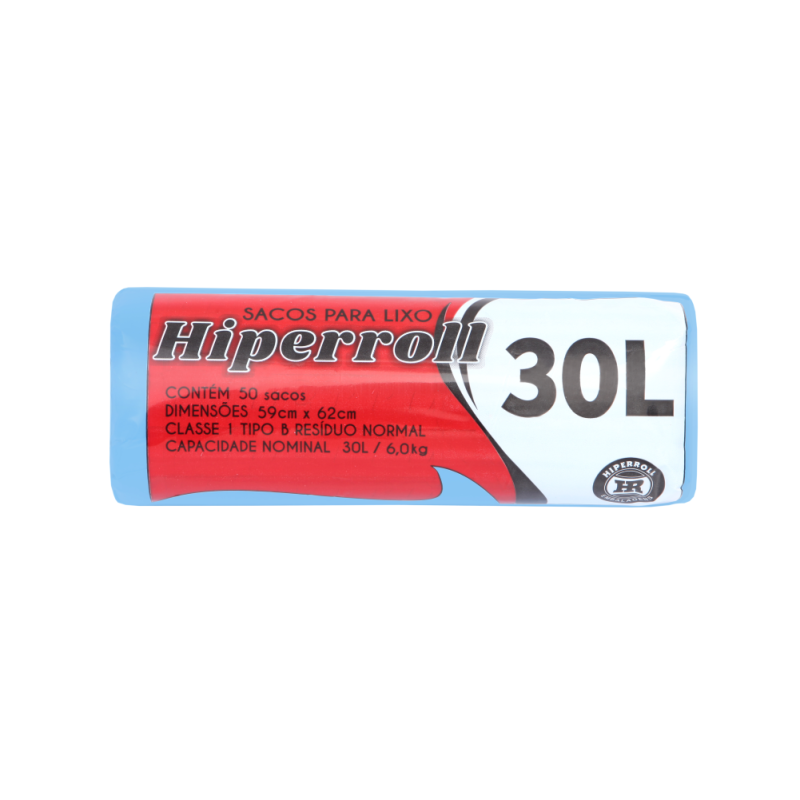 SACO PARA LIXO AZUL | 59X62 - 30 LITROS C/50 SACOS FD C/10