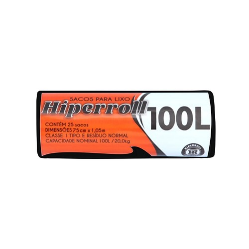 SACO PARA LIXO PRETO | 75X105 - 100 LITROS C/25 SACOS FD C/20