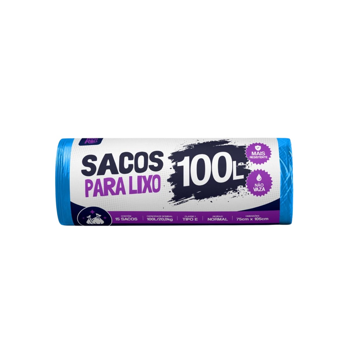 SACO PARA LIXO AZUL | 75X105 - 100 LITROS C/25 SACOS FD C/20