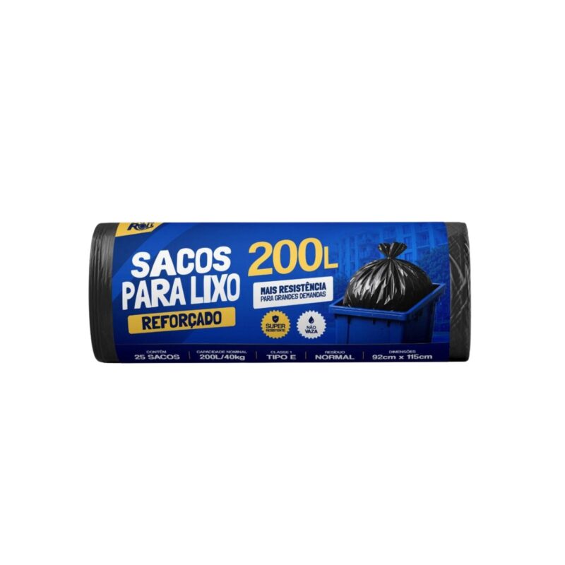SACO PARA LIXO AZUL | 75X105 - 100 LITROS C/25 SACOS FD C/20