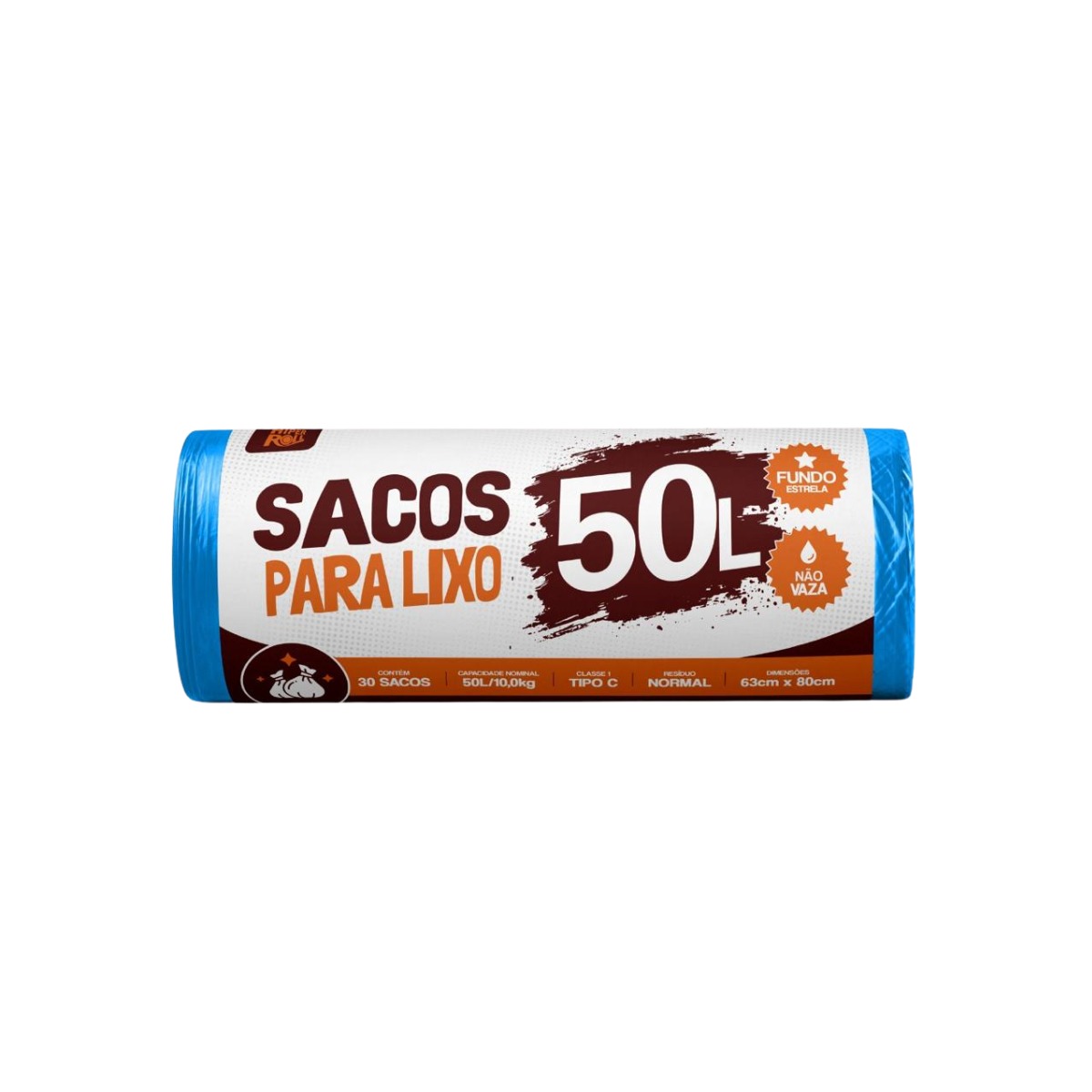 SACO PARA LIXO AZUL | 63X80 - 50 LITROS C/50 SACOS FD C/10