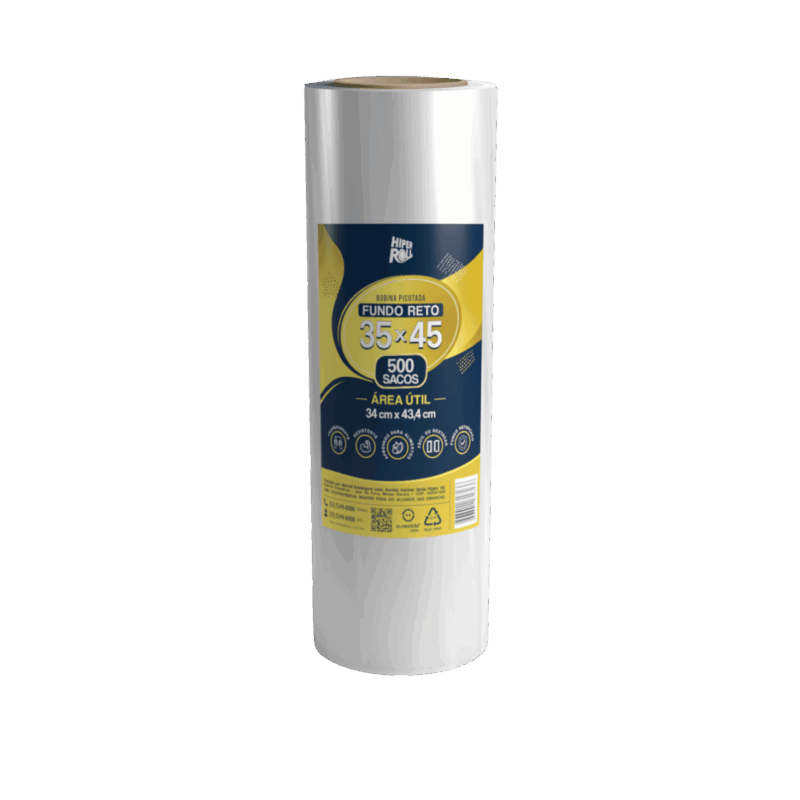 BOBINA PICOTADA HIPERROLL LISA 35×45 | C/500 SACOS FD C/6