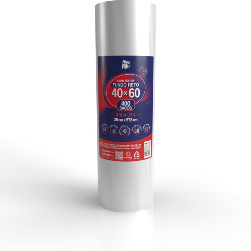 BOBINA PICOTADA HIPERROLL LISA 40×60 | C/400 SACOS FD C/6